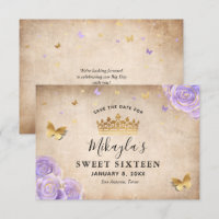 Lichtpaarse en gouden rozenparchment Elegant