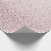 Lichtpaarse nep glitters cadeaupapier (Hoek)