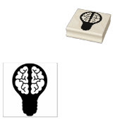 Lichtpeertje Brein Rubberstempel (Gestempeld)