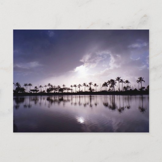 Lichtreflecties in de lagune briefkaart (Voorkant)