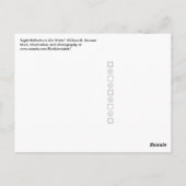 Lichtreflecties op het Briefkaart van de waterfoto (Achterkant)