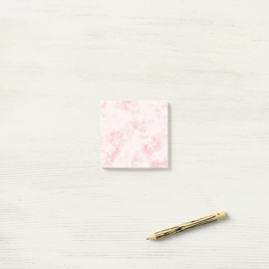 Lichtrood marmer Post-it notes (Op bureau)