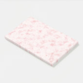 Lichtrood marmer Post-it notes (Schuin)