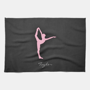 Lichtroze balletdanser theedoek