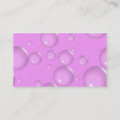 Lichtroze bellen visitekaartje (Achterkant)