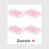 Lichtroze bloemboeken sticker (Vel)