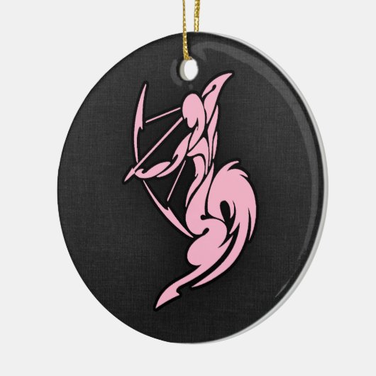 Lichtroze Boogschutter Keramisch Ornament (Links)