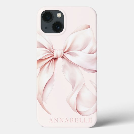 Lichtroze Bow iPhone / iPad hoesje (Achterkant)