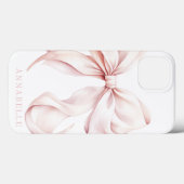 Lichtroze Bow iPhone / iPad hoesje (Achterkant (horizontaal))