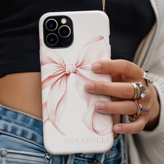 Lichtroze Bow iPhone / iPad hoesje