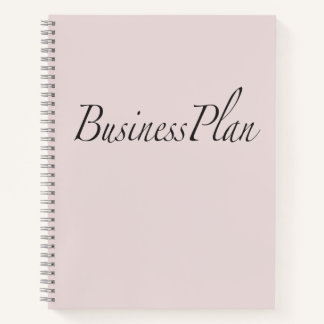Lichtroze business plan spiraal Notitieboek onbere
