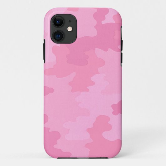 Lichtroze Camouflage iPhone 5G Hoesje (Achterkant)