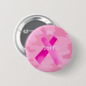 Lichtroze Camouflage Roze Lint Datum Button (Voorkant /achterkant)