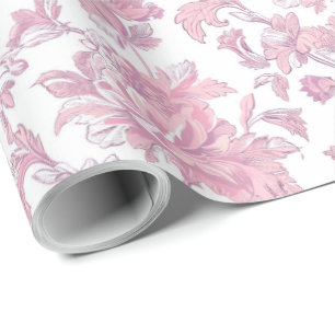 Lichtroze Chinoiserie Decoupage Cadeaupapier