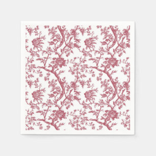 Lichtroze Chinoiserie Wing Toile Tuinfeest Pap Servet