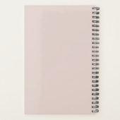 Lichtroze Custom Monogram 2025 Planner (Achterkant)