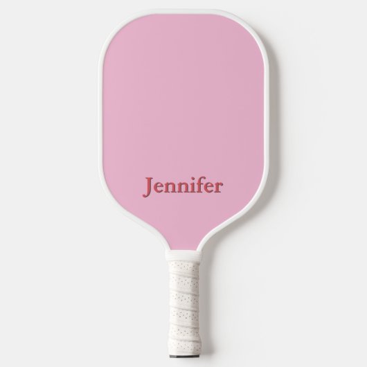 Lichtroze Custom Pickleball Paddle (Voorkant)