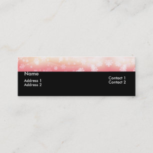 Lichtroze Daisy Flower Topper Profile-kaarten Mini Visitekaartje