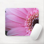 Lichtroze Daisy Mousepad Muismat (Met muis)