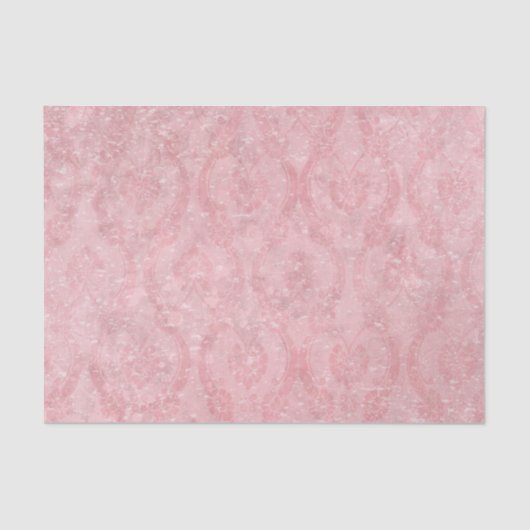 Lichtroze Damask Tissuepapier (Voorkant)