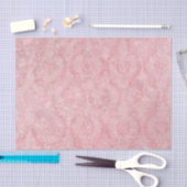 Lichtroze Damask Tissuepapier (Craft)