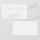 Lichtroze diamanten diaperte Kaart (Voorkant / Achterkant)