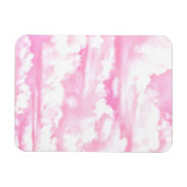 Lichtroze elegante wolken decor magneet (Horizontaal)
