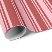 Lichtroze en bruin gevoerd patroon inpakpapier (Rol Hoek)