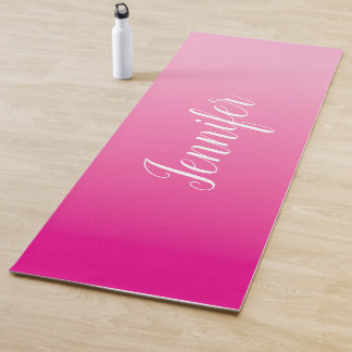 Lichtroze en Felroze Persoonlijke Ombre Yogamat