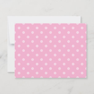 Lichtroze en pastelroze polka stippen briefkaart