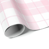 Lichtroze en wit geplakt patroon |Groot | Cadeaupapier (Rol Hoek)