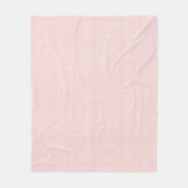Lichtroze en witte Gingham Plaid Fleece Deken (Voorkant)