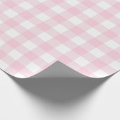 Lichtroze en witte vinnen |Groot patroon| Cadeaupapier (Hoek)