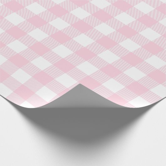 Lichtroze en witte vinnen |Groot patroon| Cadeaupapier (Hoek)