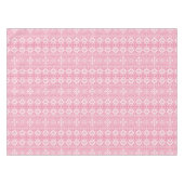 Lichtroze en witte winterfeestdag tafelkleed (Voorkant (Horizontaal))