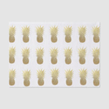 Lichtroze Faux Gold Foil ananassispapier