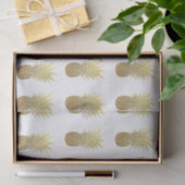 Lichtroze Faux Gold Foil ananassispapier Tissuepapier (Geschenk)