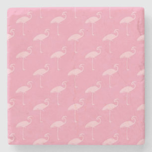 Lichtroze Flamingo Tropische Flamingos Stenen Onderzetter