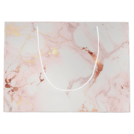 Lichtroze geschenkzakken groot cadeauzakje (Voorkant)