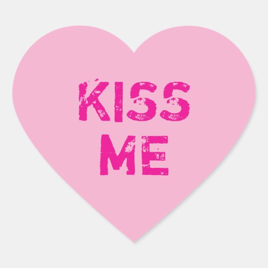 Lichtroze gesprek hart sticker (Voorkant)