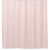 Lichtroze Gingham Pset Pattern Showgordijn Douchegordijn (Voorkant)
