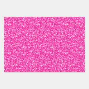 Lichtroze glitter inpakpapier vel