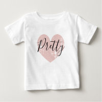 lichtroze hart baby shirt voor schattig meisje