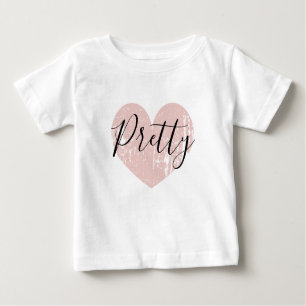  lichtroze hart baby shirt voor schattig meisje