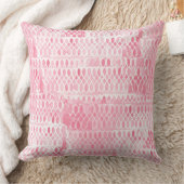 Lichtroze hedendaags kantpatroon kussen (Deken)