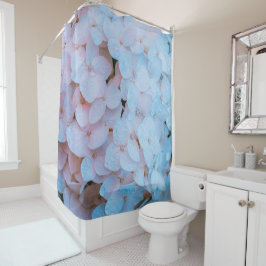 Lichtroze hydrangeas douchegordijn