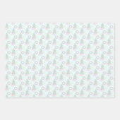 Lichtroze kerstboom peperkoek inpakpapier vel (Voorkant 2)