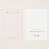 Lichtroze Ketting Display Kaart (Voorkant /achterkant)