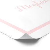 Lichtroze Klassic Laurel Crest Welkom Poster (Hoek)