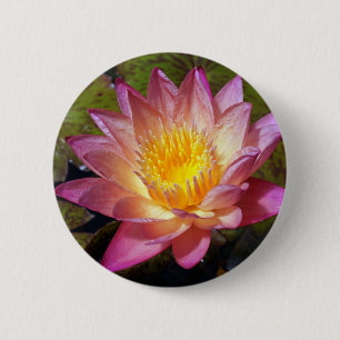 Lichtroze Lily foto Ronde Button 5,7 Cm
